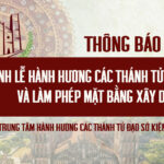 Thông báo: Thánh lễ hành hương các Thánh Tử Đạo và làm phép mặt bằng xây dựng tại Sở Kiện