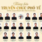 Thông báo: Truyền chức Phó tế năm 2024