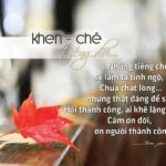Khen Chê Tiếng Đời…