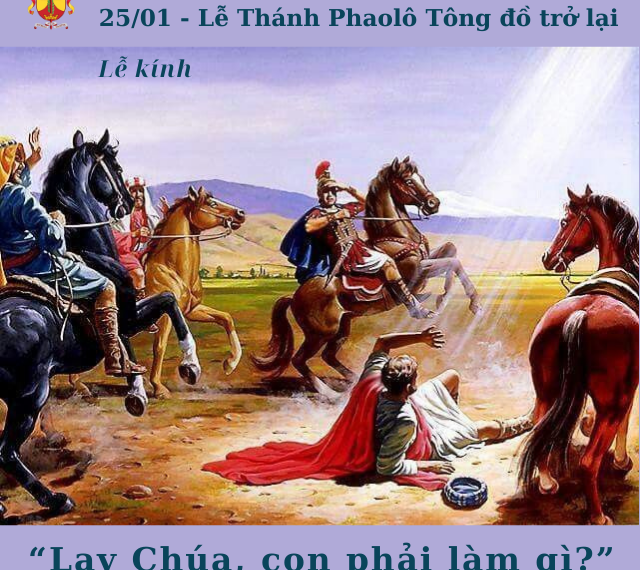 Ngày 25/01: Thánh Phaolô Tông đồ trở lại
