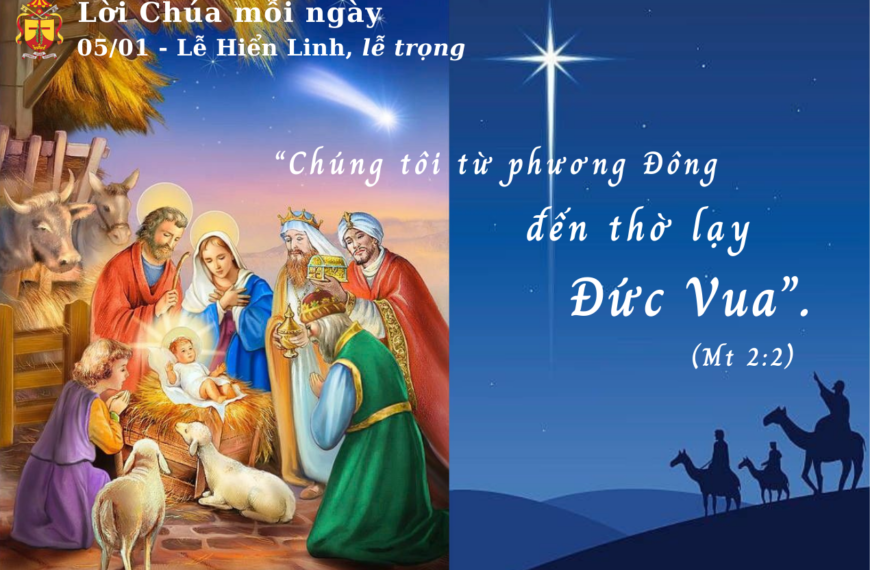 Ngày 05/01: Chúa Nhật Lễ Hiển Linh