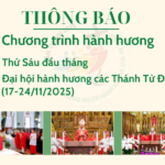 Chương trình hành hương các Thánh Tử Đạo Việt Nam năm 2025