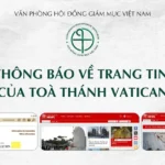 Văn phòng Hội đồng Giám mục Việt Nam: Thông báo về trang tin của Toà Thánh Vatican