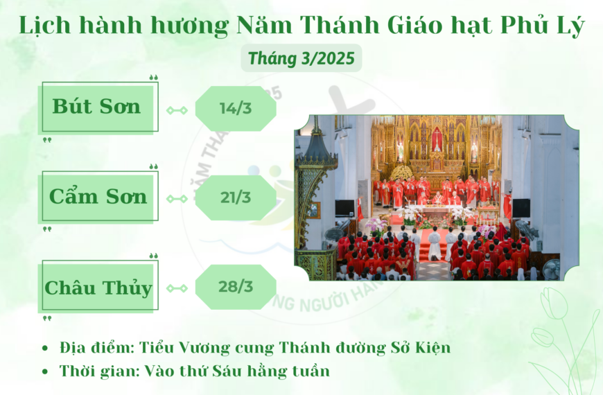 Lịch hành hương Năm Thánh Giáo hạt Phủ…