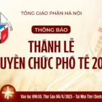 Thông báo: Truyền chức Phó tế năm 2025