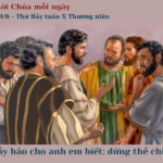 Ngày 14/6: Thứ Bảy tuần X Thường niên