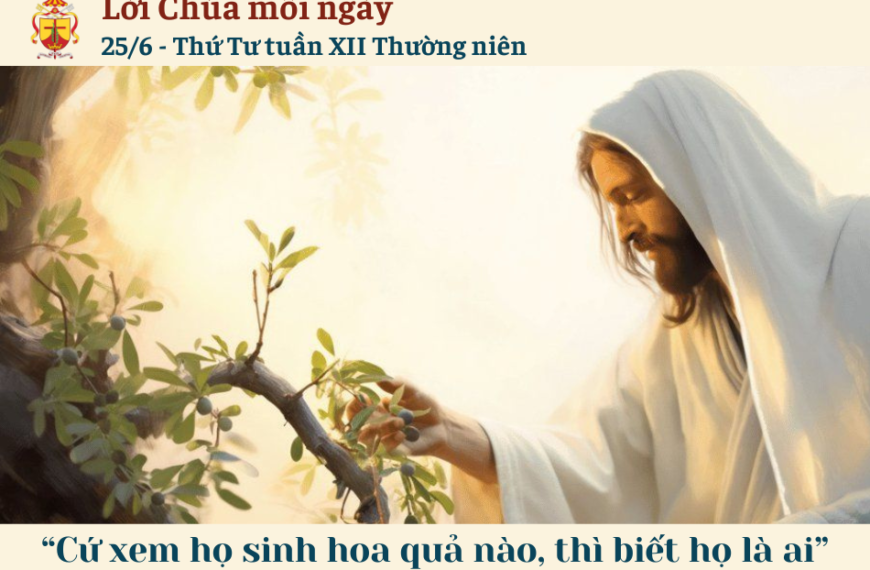 Ngày 25/6: Thứ Tư tuần XII Thường niên