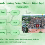 Lịch hành hương Năm Thánh Giáo hạt Phủ Lý tháng 6/2025