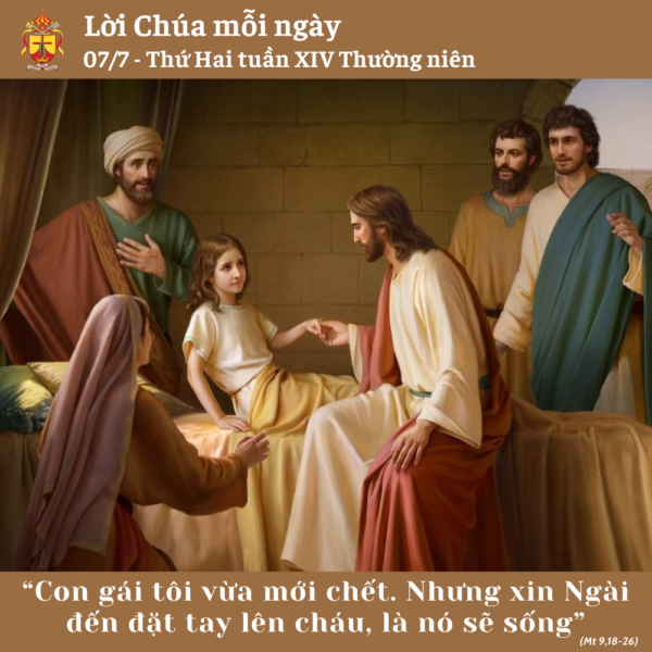 Ngày 07/7: Thứ Hai tuần XIV Thường niên