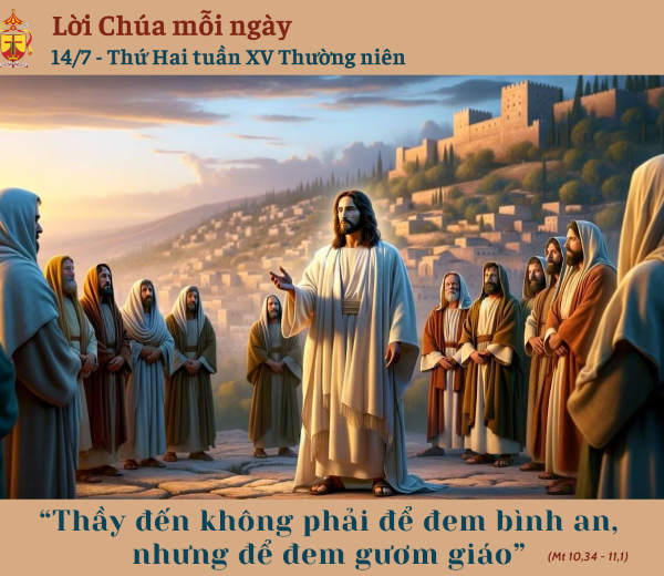 Ngày 14/7: Thứ Hai tuần XV Thường niên