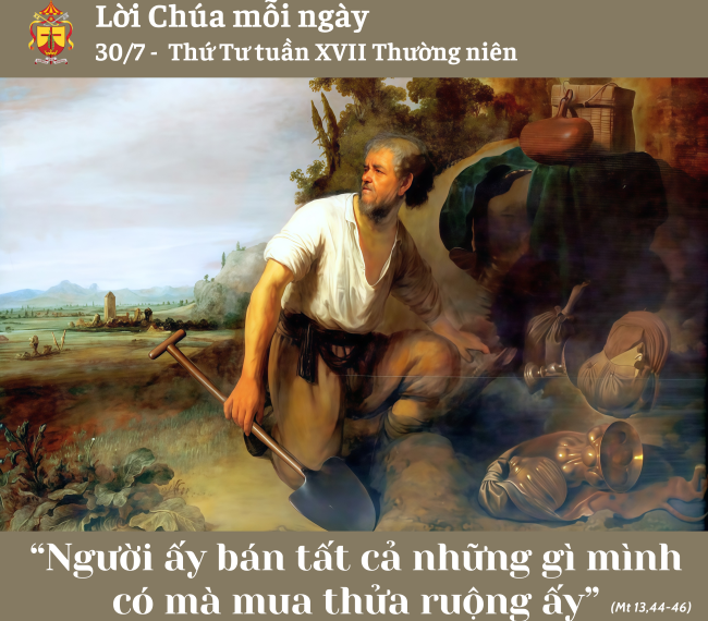 Ngày 30/7: Thứ Tư tuần XVII Thường niên