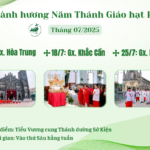 Lịch hành hương Năm Thánh Giáo hạt Phủ Lý tháng 7/2025