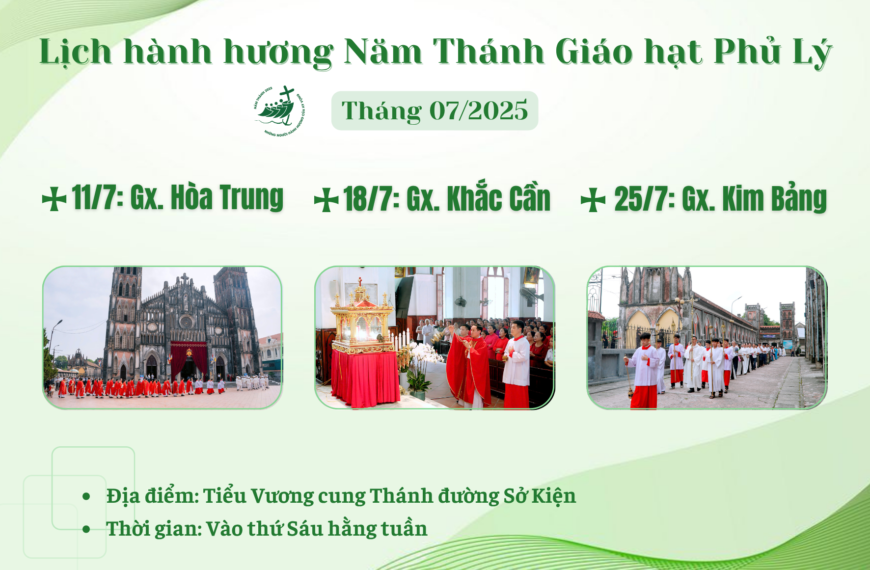 Lịch hành hương Năm Thánh Giáo hạt Phủ&hellip;