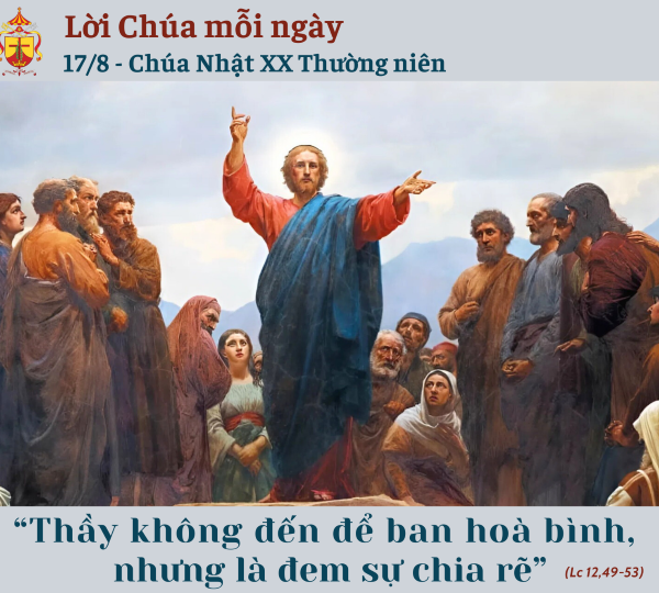 Ngày 17/8: Chúa Nhật XX Thường niên