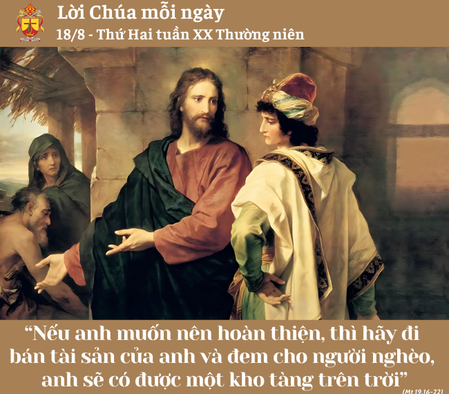 Ngày 18/8: Thứ Hai tuần XX Thường niên