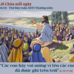 Ngày 04/10: Thứ Bảy tuần XXVI Thường niên