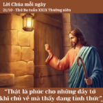 Ngày 21/10: Thứ Ba tuần XXIX Thường niên