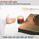 Ngày 09/10: Thứ Năm tuần XXVII Thường niên