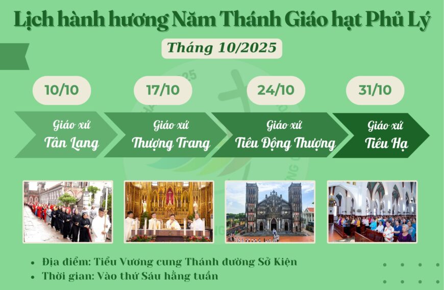 Lịch hành hương Năm Thánh Giáo hạt Phủ…