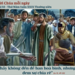 Ngày 23/10: Thứ Năm tuần XXIX Thường niên