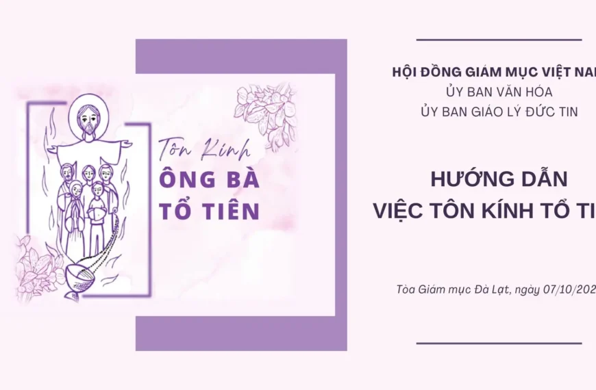 Hướng dẫn việc Tôn kính Tổ tiên