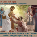Ngày 12/11: Thứ Tư tuần XXXII Thường niên