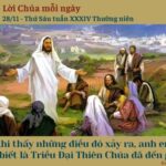 Ngày 28/11: Thứ Sáu tuần XXXIV Thường niên