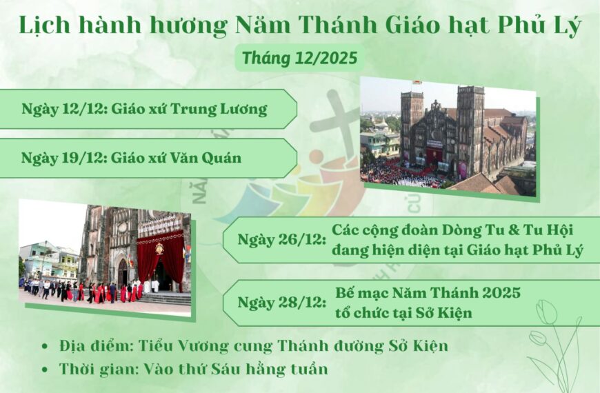 Lịch hành hương Năm Thánh Giáo hạt Phủ&hellip;