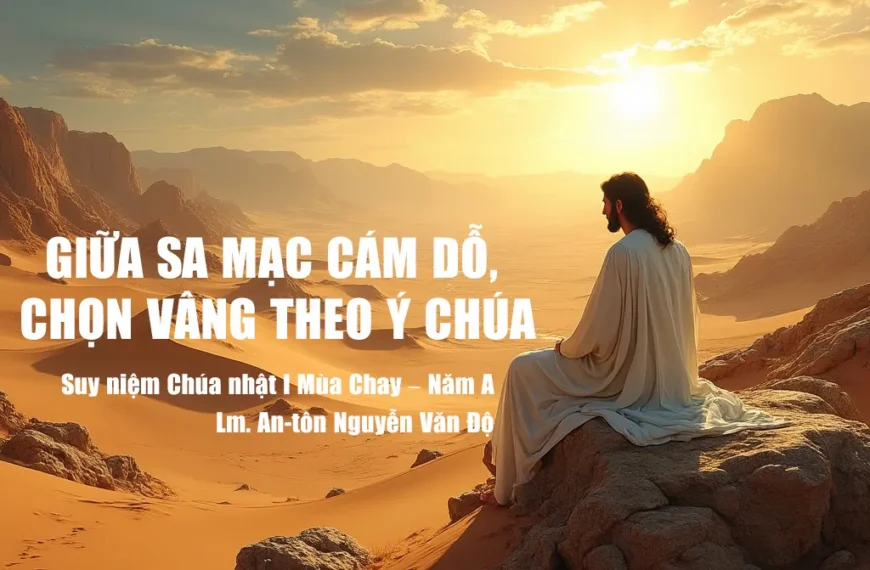 Giữa sa mạc cám dỗ, chọn vâng theo…